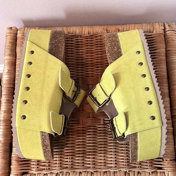 Free People x Intentionally Rule Breaker Flatform Sandals Size 7 NEW - Picture 5 of 12